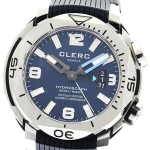 CLERC Hydroscaph Date Navy Dial Automatic Men's Watch